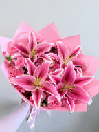Pretty in Pink Lilies Bouquet