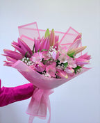 Just Pink Lilies For You Bouquet