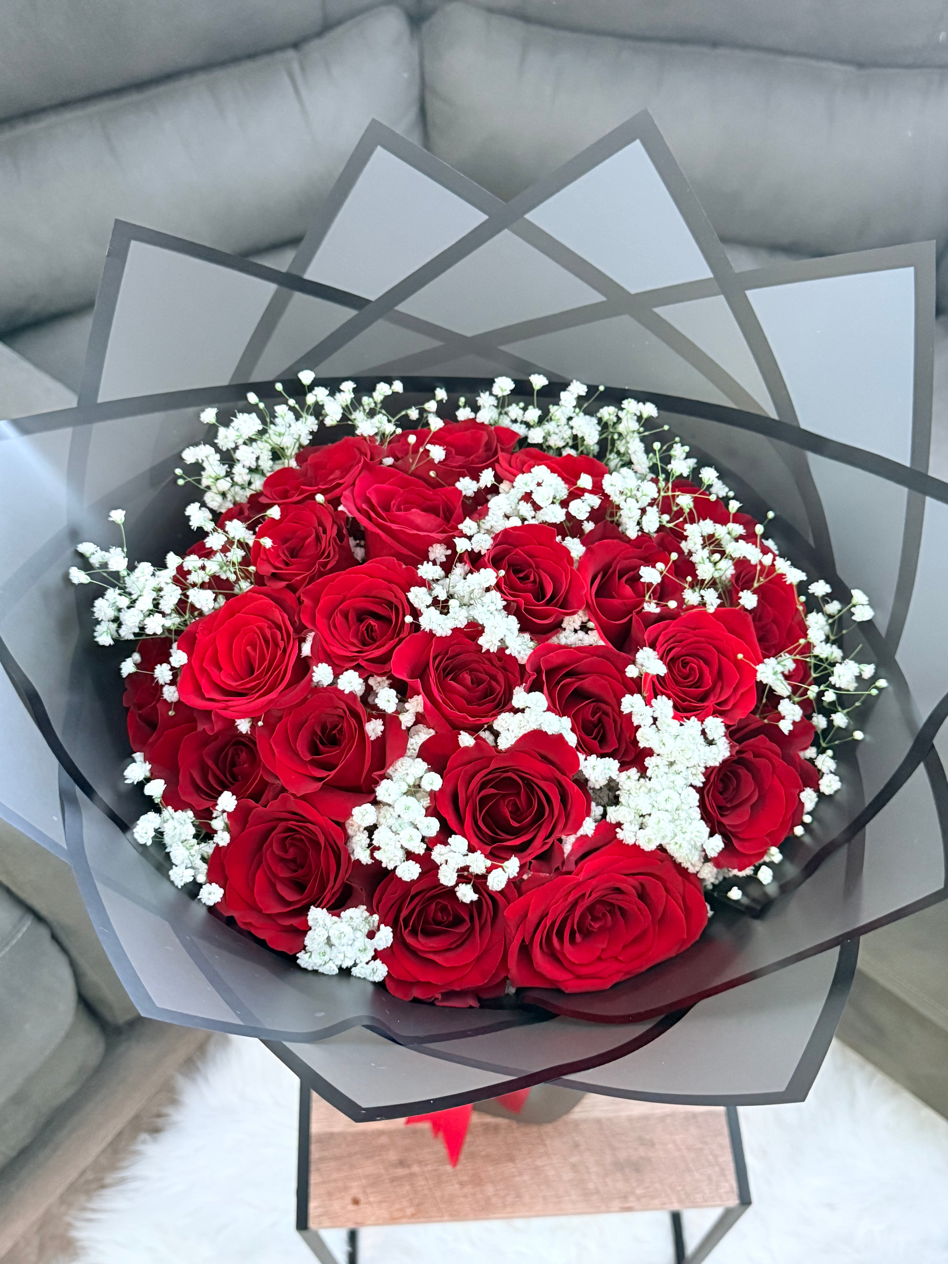 Our Classic 24 Red Roses Bouquet