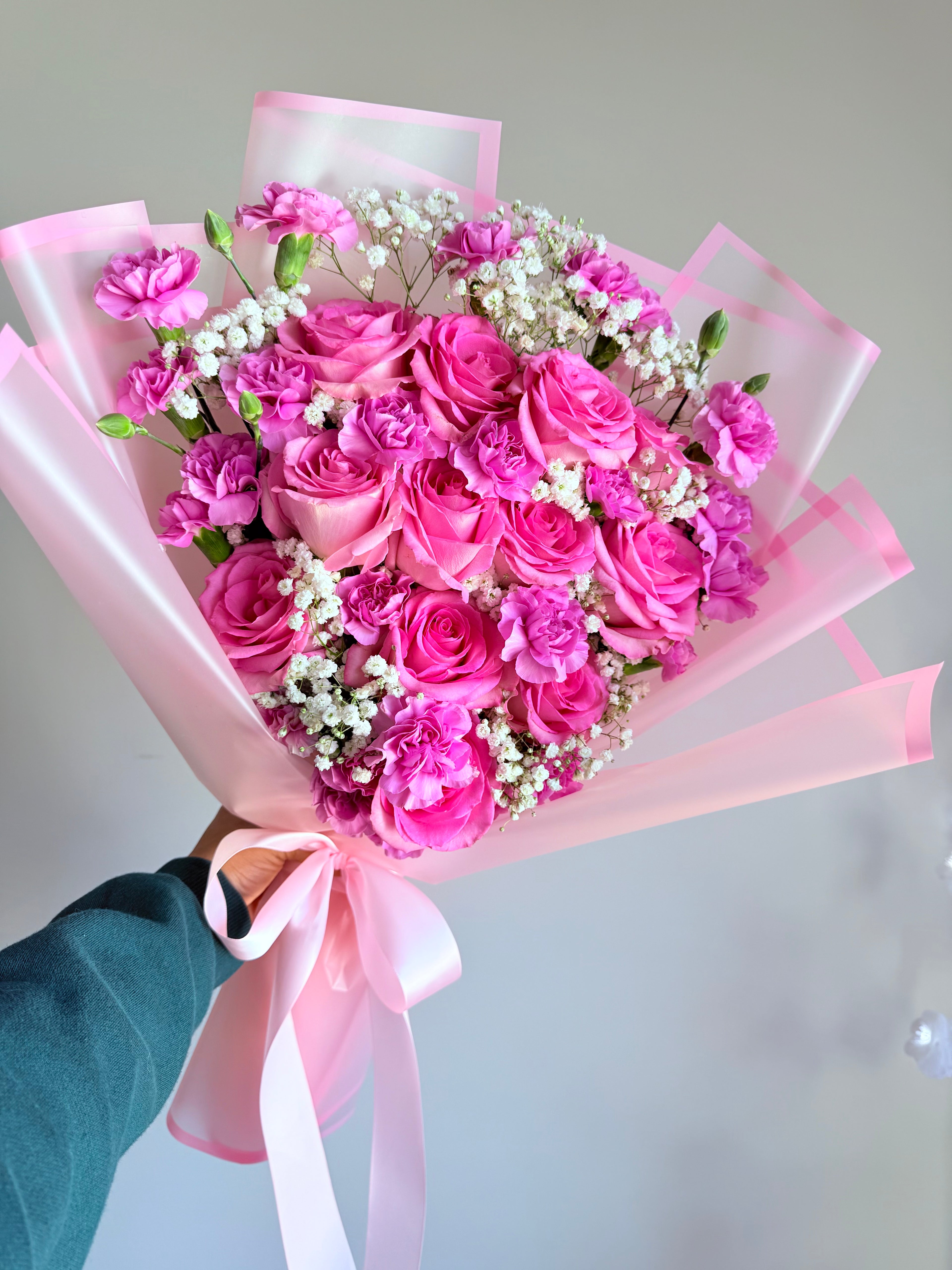 Pink Roses Just For You Bouquet