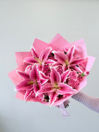 Pretty in Pink Lilies Bouquet
