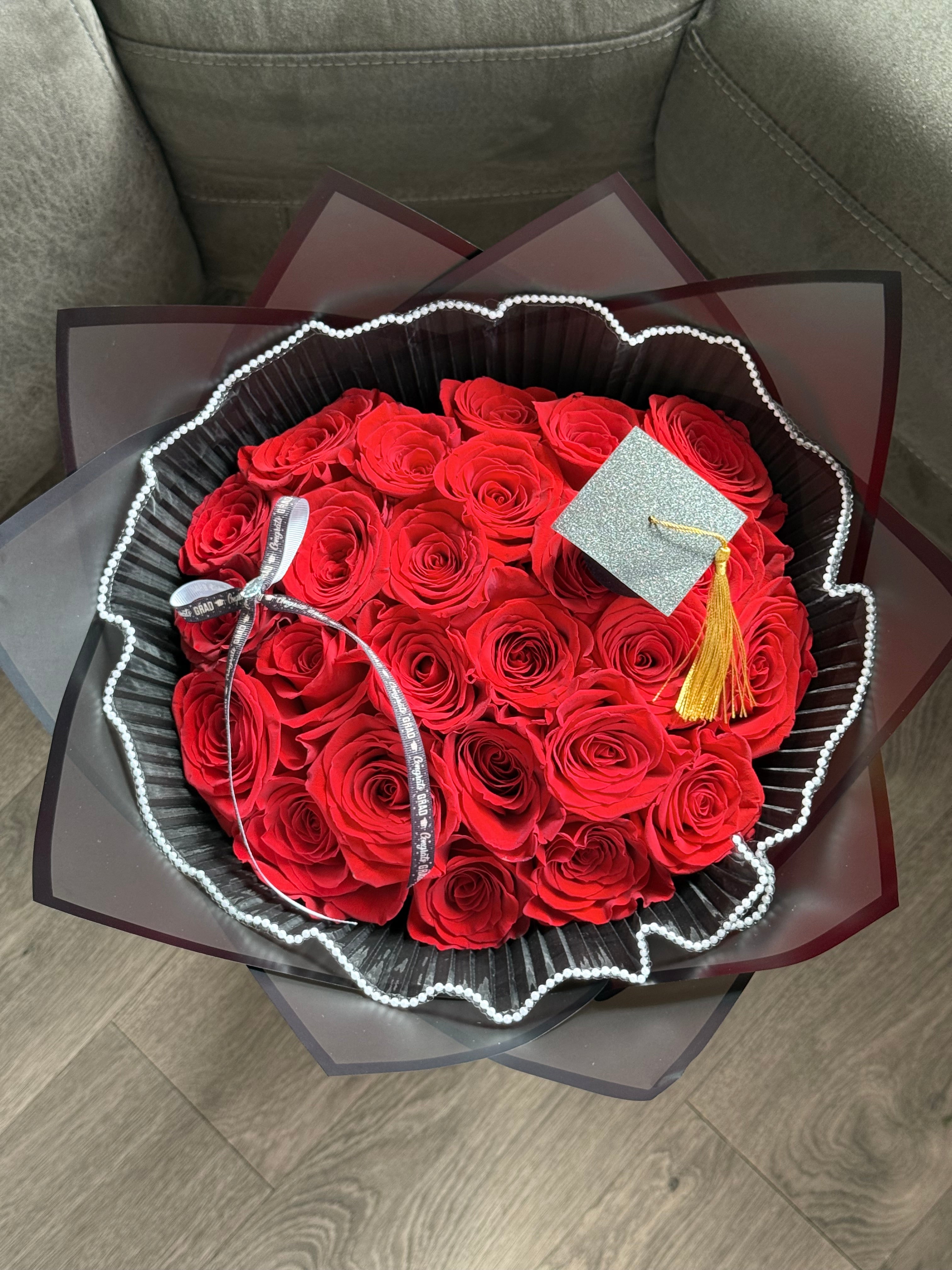 Pure Red Elegance Bouquet