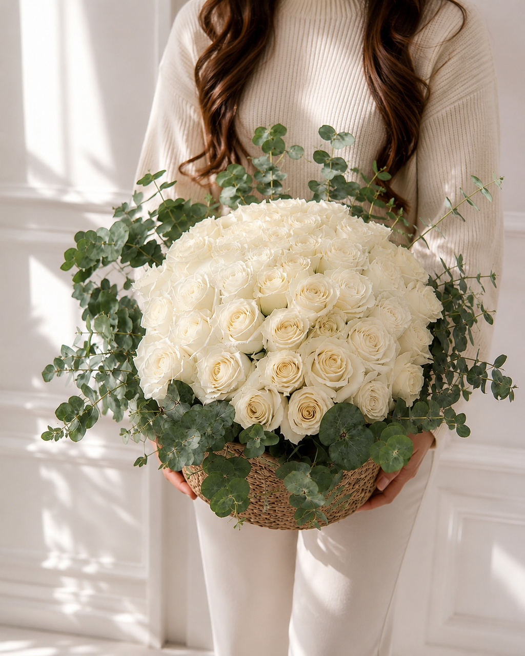 White Harmony Basket