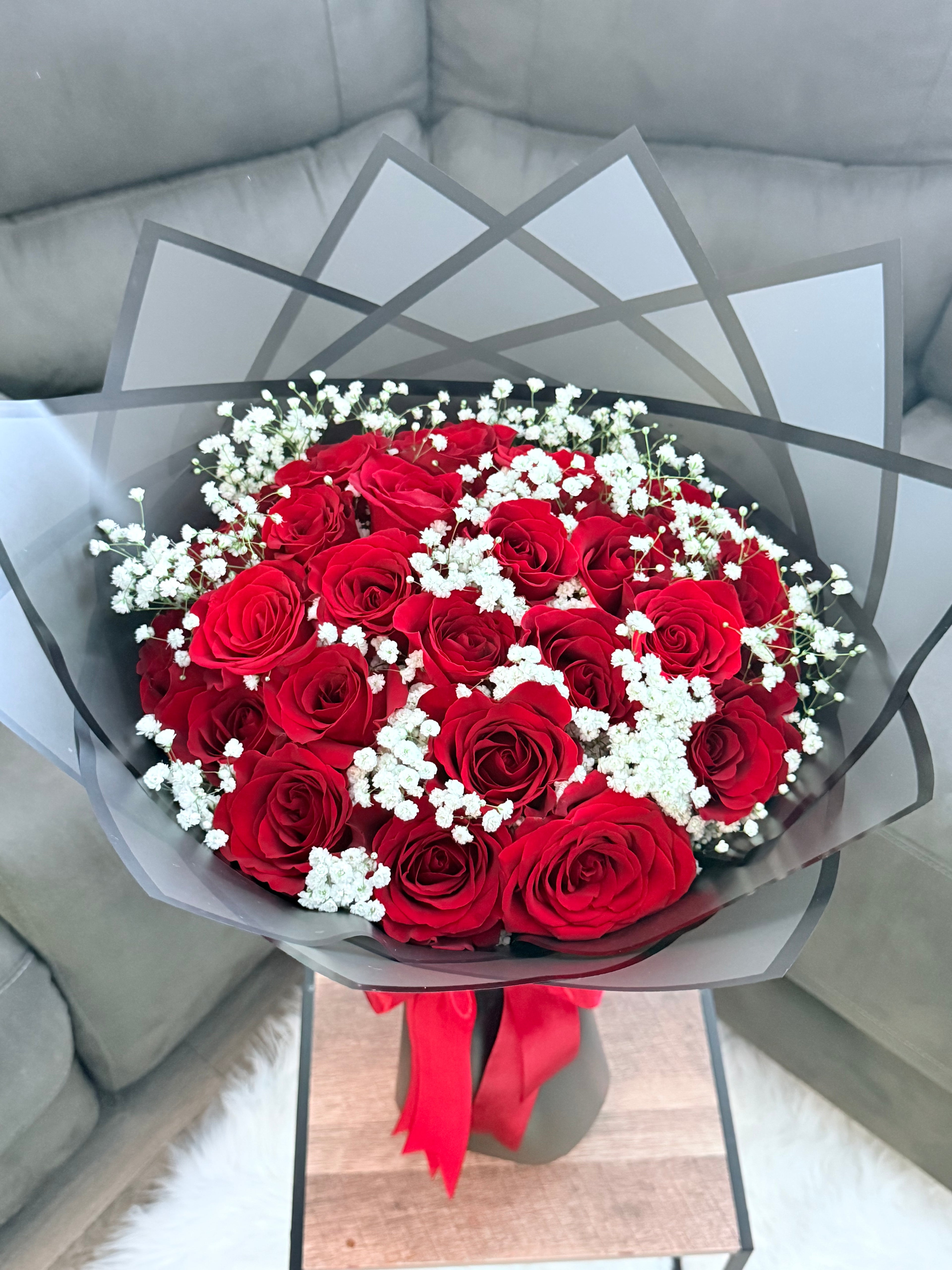 Our Classic 24 Red Roses Bouquet