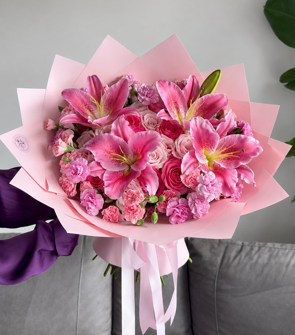 Blushing Petals Of Love Bouquet