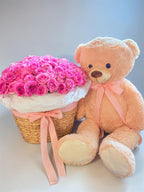 80 Reason I Love You Basket & Teddy Bear
