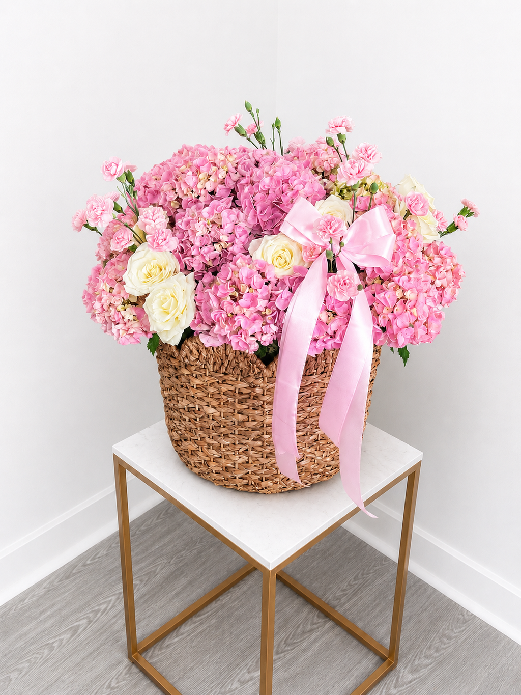 Pink Hydrangeas Whisper Garden