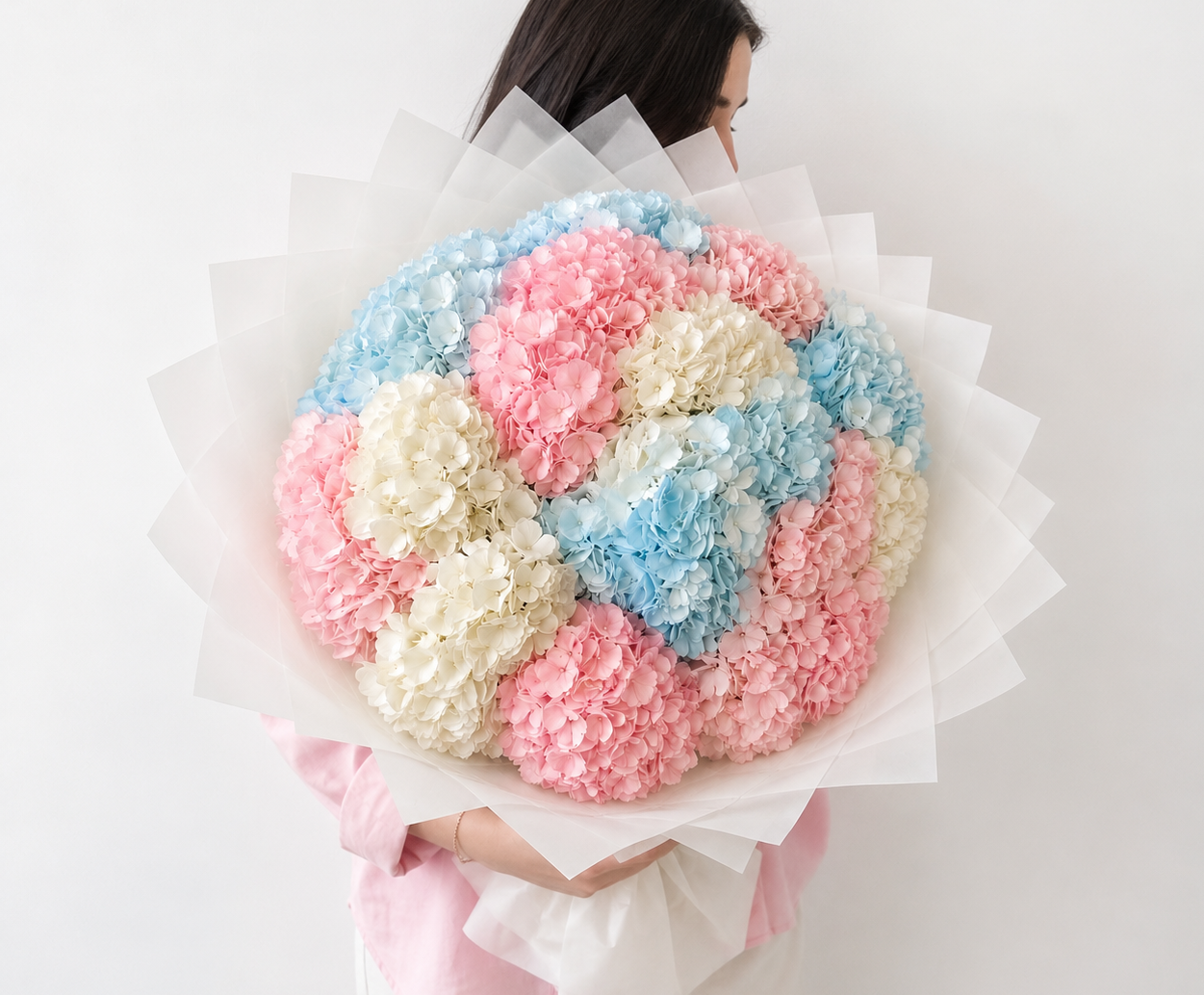 Cotton Candy Hydrangea Bouquet