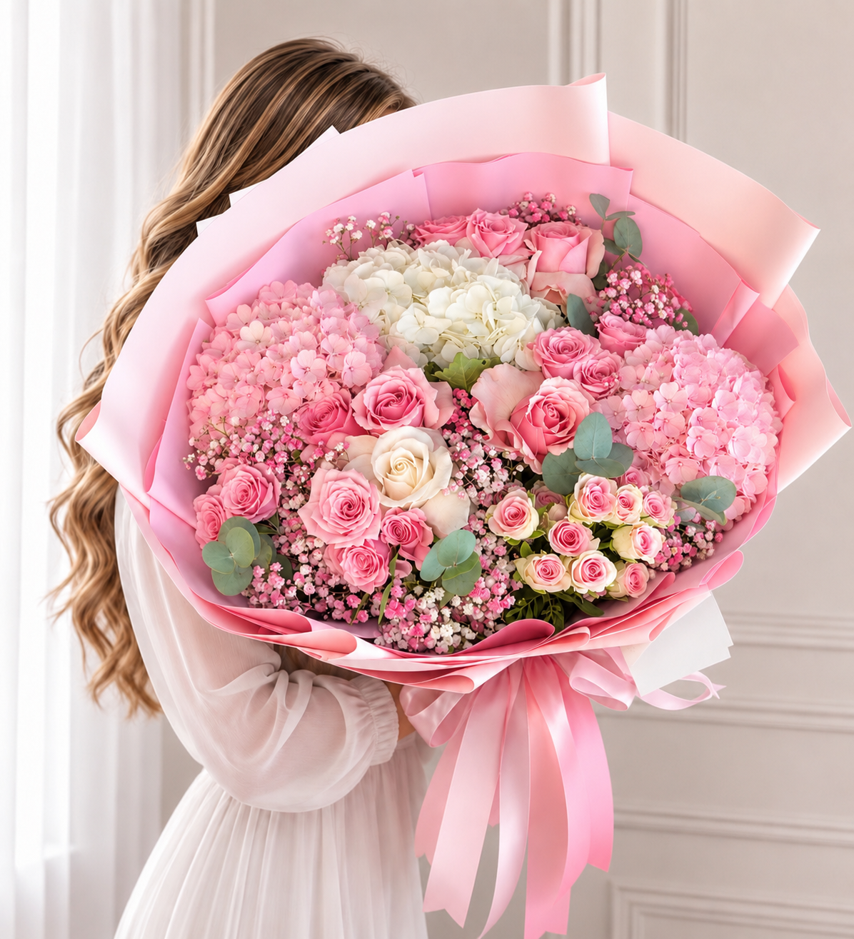 Rose Whisper Garden Bouquet