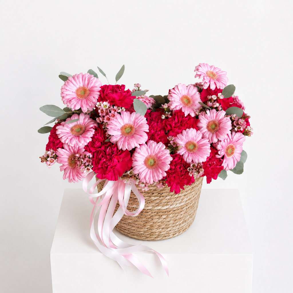 Pretty Pink Wishes Basket